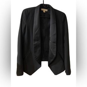 Michael Kors Black Open Tuxedo Blazer Ladies Jacket Size L